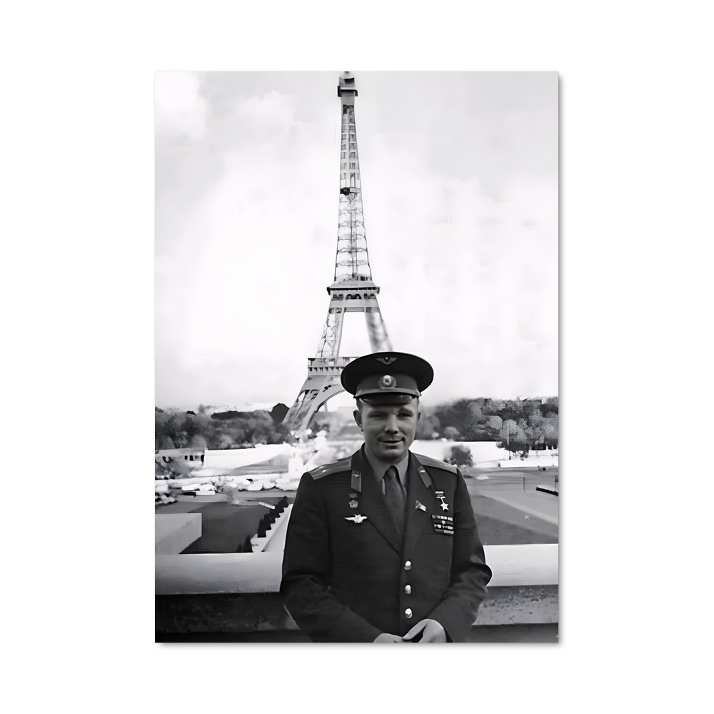 Poster Gagarin à Paris – affiche Astronautes